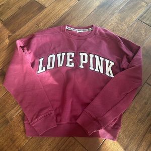 Victoria’s Secret PINK Burgundy Wine Maroon Sweatshirt